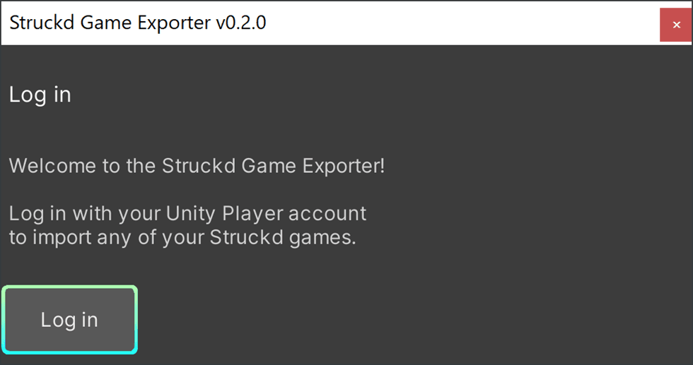 Exporter Login