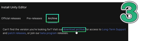install unity editor step 3