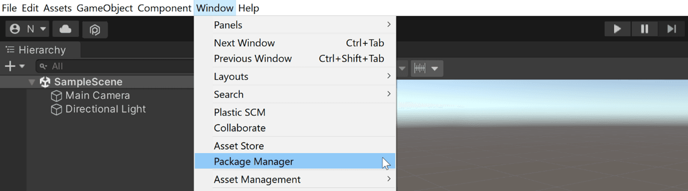 Select Package Manager