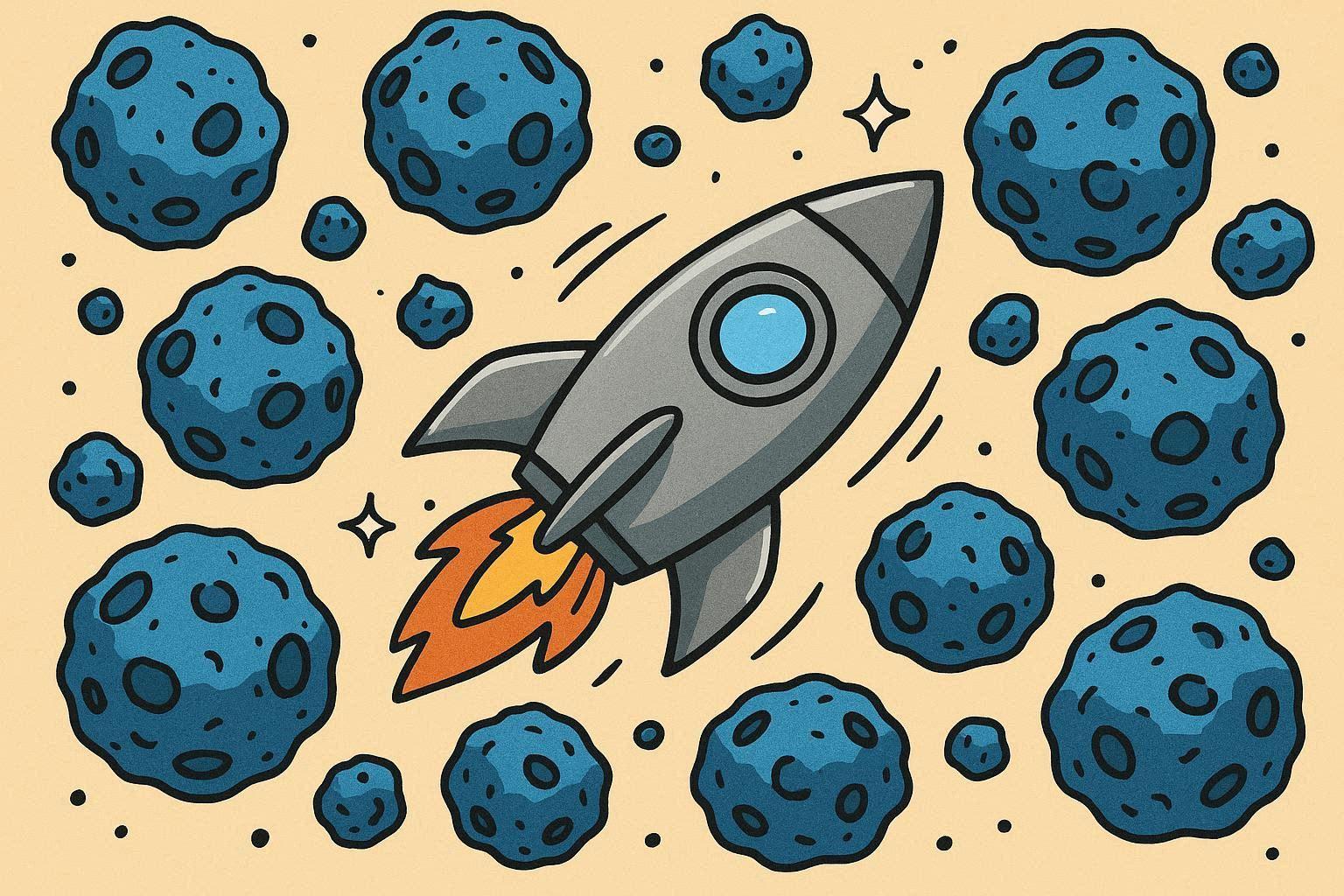 Unity Play | Blue Asteroids game
